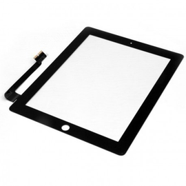 Előlap és érintő üveg iPad 3 - iPad 4 fekete Utángyártott