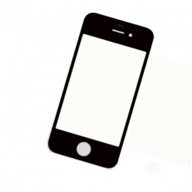 előlap üveg iPhone 4 fekete 