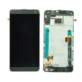 LCD Kijelző HTC M4\M7 mini  + keret fekete 