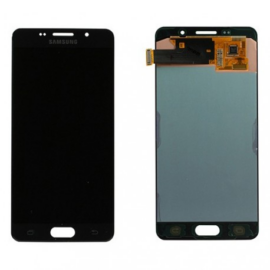 LCD Kijelző Samsung A510 A5 2016 fekete ORG GH97-18250B