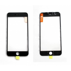 előlap üveg + keret + OCA iPhone 6 Plus fekete
