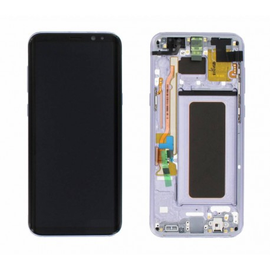 LCD Kijelző Samsung G955 (S8+) levendula ORG GH97-20470C/20564C/20565C