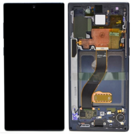 LCD kijelző Samsung N975 (Galaxy Note 10+) fekete gyári SERVICE PACK