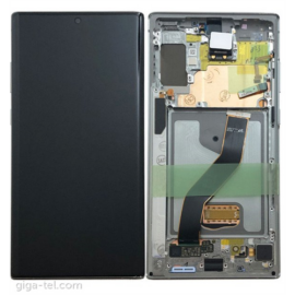 LCD Kijelző Samsung N975 (Note 10+) ezüst ORG GH82-20900C/20838C