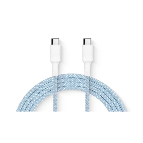 Adatkábel iPhone 15 USB-C to USB-C 1m 60W fehér szövetes