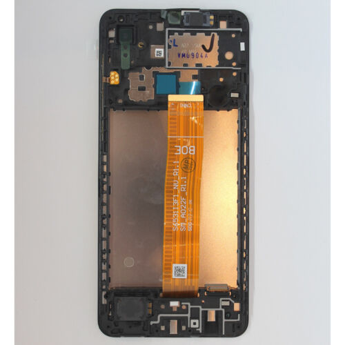 LCD Kijelző Samsung A022 A02 (2021) ORG fekete GH82-25249A/25250A kerettel