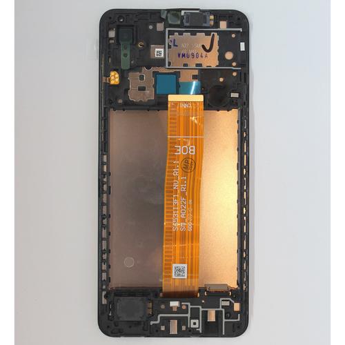 LCD Kijelző Samsung A022 (A02) fekete ORG GH82-25249A/25250A