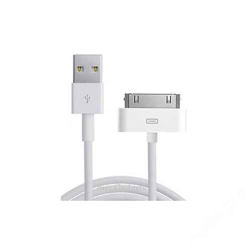 30-pin to USB iPhone 4 töltő- és adatkábel 1m fehér