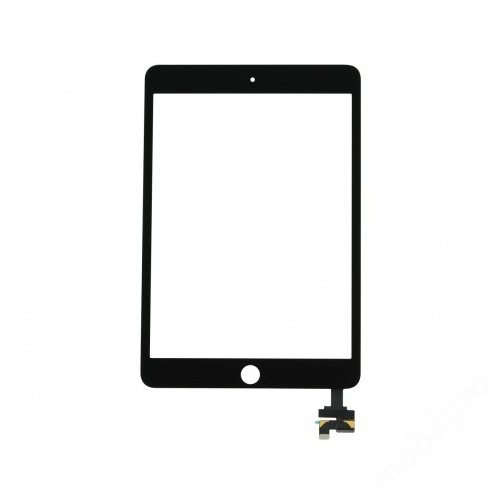 Előlap és érintő üveg iPad mini 3 + IC fekete