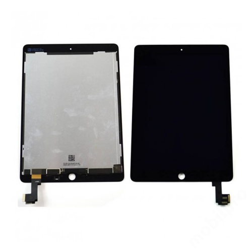 LCD Kijelző iPad Air 2 + előlap fekete A1566 A1568