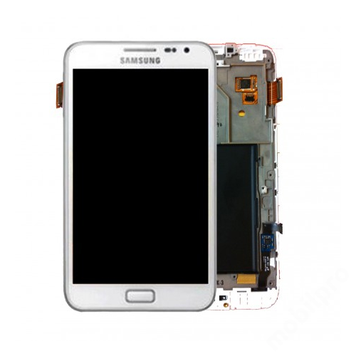 LCD kijelző Samsung N7000 (Galaxy Note) fehér gyári SERVICE PACK