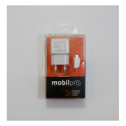 töltőszett 2in1 Micro USB fehér MP