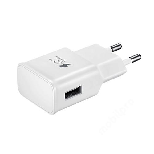 USB adaptív hálózati gyorstöltő 2A fehér
