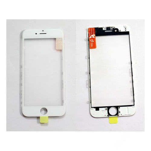 előlap üveg + keret + OCA iPhone 6 fehér