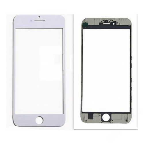 Előlap üveg kerettel és OCA réteggel iPhone 6s Plus fehér