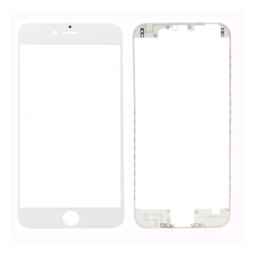 Előlap üveg kerettel iPhone 7 fehér