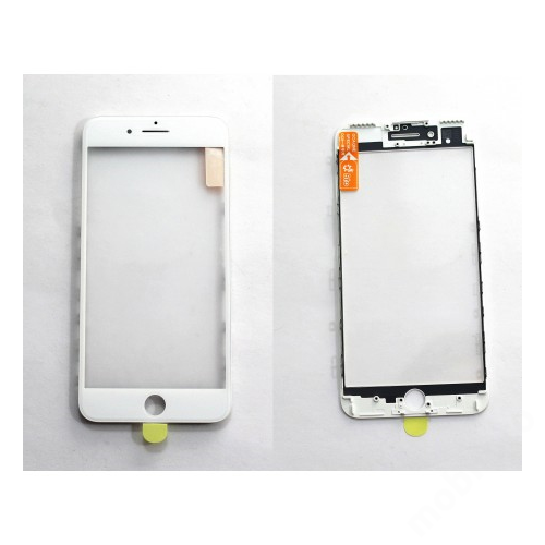 előlap üveg + keret + OCA iPhone 7 Plus fehér
