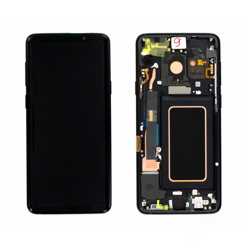 LCD Kijelző Samsung G965 S9 Plus fekete ORG GH97-21691A GH97-21692A