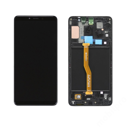 LCD Kijelző Samsung A920 A9 2018 fekete ORG GH82-18308A GH82-18322A