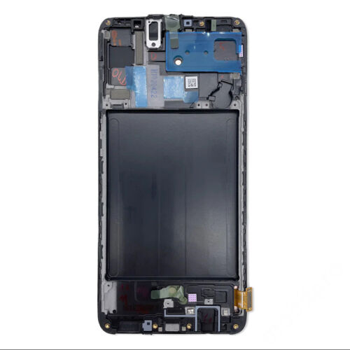 LCD kijelző Samsung A705 (Galaxy A70) fekete gyári SERVICE PACK