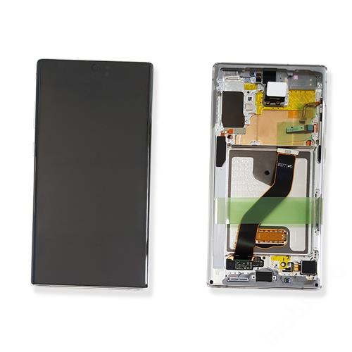 LCD kijelző Samsung N975 (Galaxy Note 10+) fehér gyári SERVICE PACK