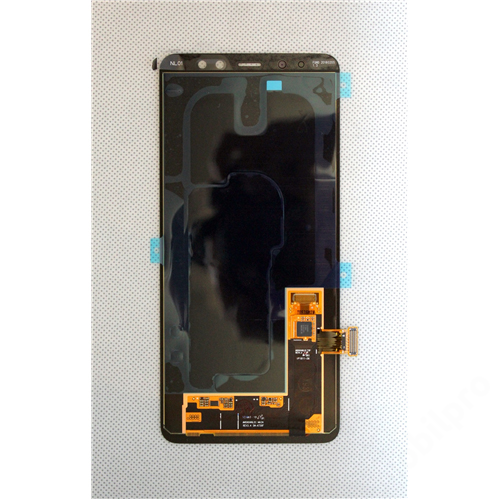 LCD kijelző Samsung A730 (Galaxy A8+) fekete gyári SERVICE PACK