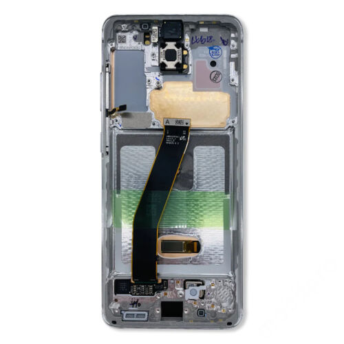 LCD kijelző Samsung G980 (Galaxy S20) fehér gyári SERVICE PACK