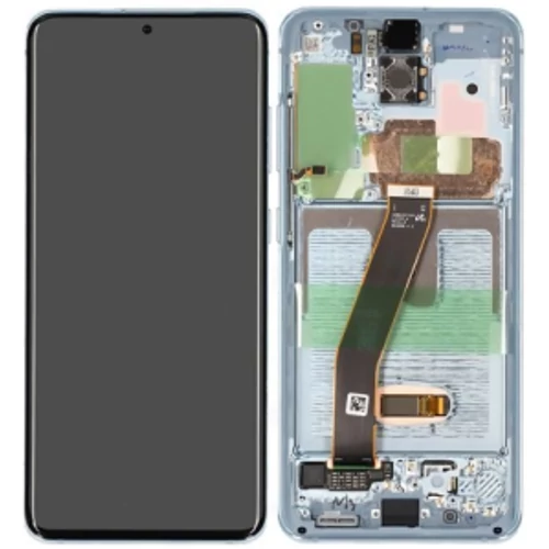 LCD Kijelző Samsung G980 (S20) kék ORG GH82-22131D/22123D