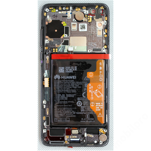 LCD Kijelző Huawei P40 fekete ORG 02353MFA
