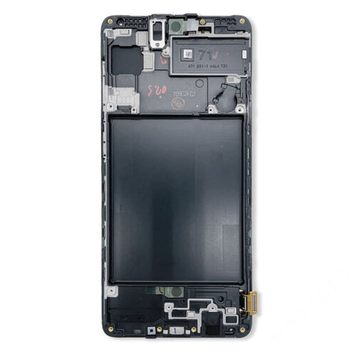 LCD kijelző Samsung A715 (Galaxy A71) fekete gyári SERVICE PACK