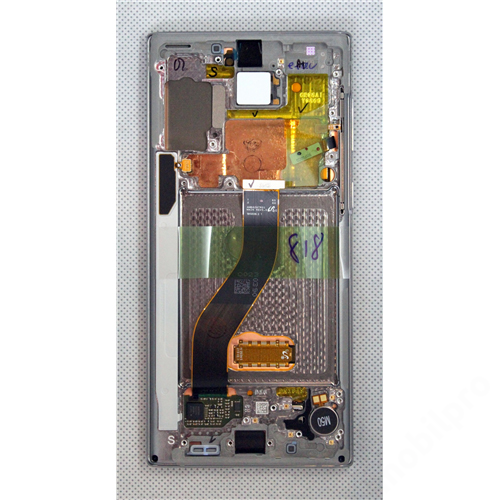 LCD Kijelző Samsung N970 Note 10 ezüst ORG GH82-20818C