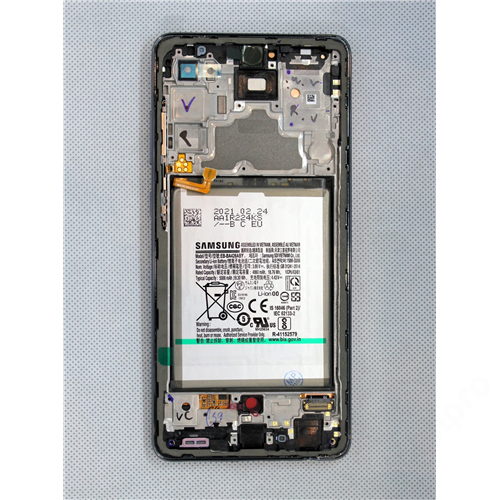 LCD kijelző Samsung A726 A72 5G 2021 fekete + akkumulátor ORG GH82-25541A GH82-25542A