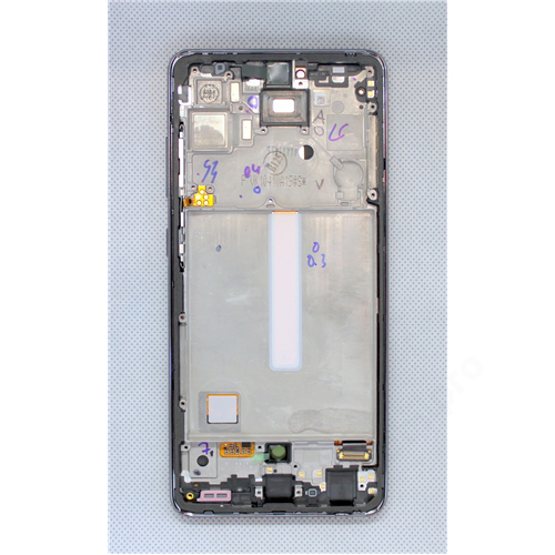 LCD Kijelző Samsung A525/A526 (A52 4G/5G) fekete ORG GH82-25524A/25526A/25754A/25602A
