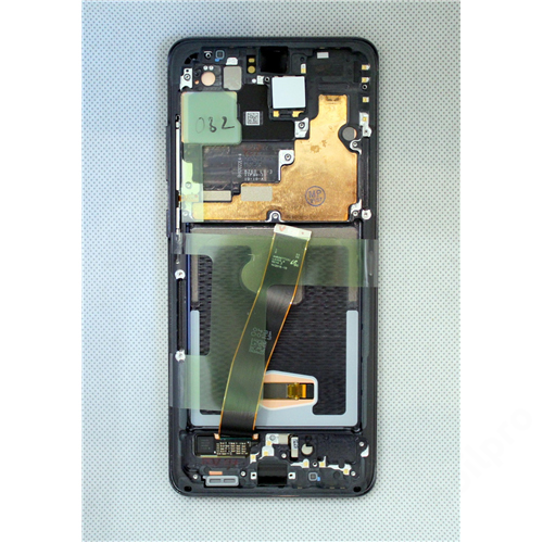 LCD kijelző Samsung G988 S20 Ultra fekete ORG GH82-26032A GH82-24925A