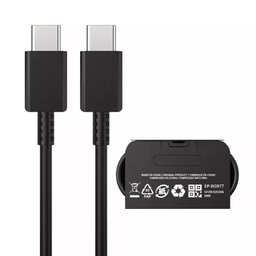 USB-C mobil töltő- és adatkábel 1m fekete (Max 25w)