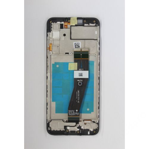 LCD kijelző Samsung A037G (Galaxy A03s) fekete gyári SERVICE PACK