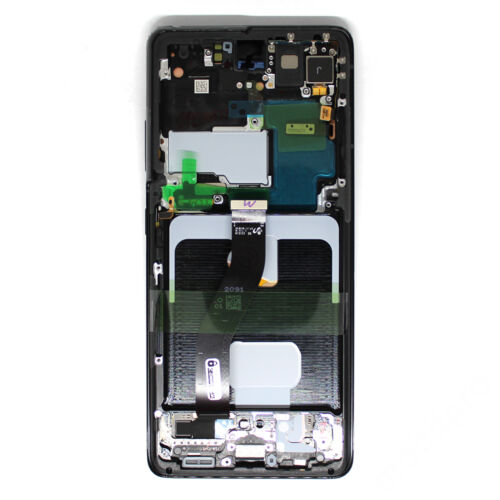 LCD Kijelző Samsung G998 (S21 Ultra 5G) fekete ORG GH82-26035A/26036A/26039A