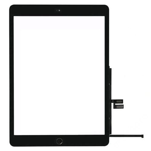 iPad 10.2" 7/8 előlap fekete + home gomb A2270/A2428/A2429/A2430/A2197/A2198/A2200