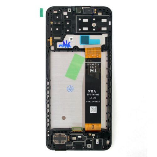 LCD kijelző Samsung A135 (Galaxy A13 4G) fekete gyári SERVICE PACK