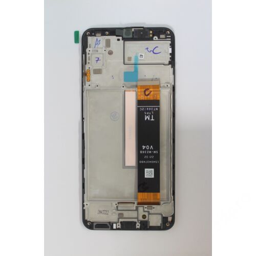 LCD kijelző Samsung M236 (Galaxy M23 5G) fekete gyári SERVICE PACK