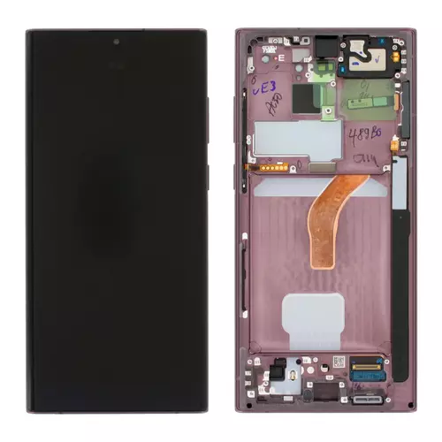 LCD Kijelző Samsung S908B (S22 Ultra) burgundy ORG GH82-27488B