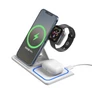 Kép 2/2 - Töltő XO WX023 vezeték nélküli Wireless Charger 15W 3in1 Apple Watch + iPhone fehér