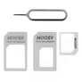 Kép 2/3 - NOOSY SIM kártya adapter és sim tű készlet fehér