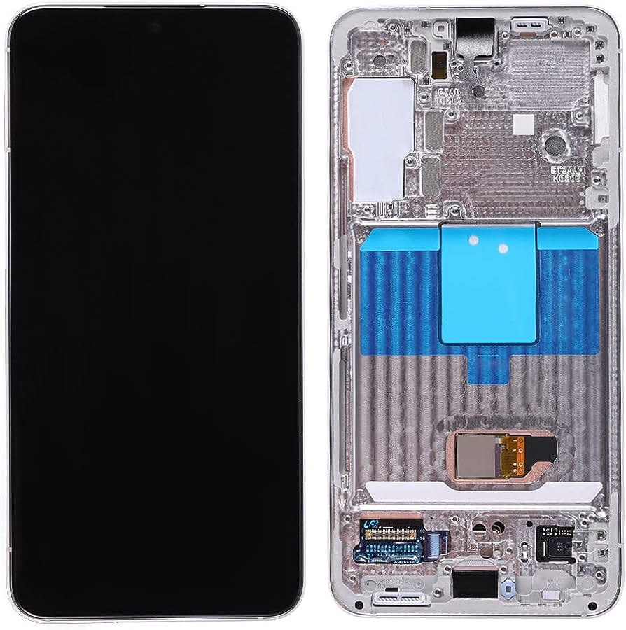 LCD Kijelző Samsung SM-S901 (S22 2022) fehér ORG GH82-27520B/27521B