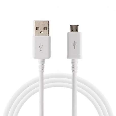 Micro USB to USB   töltő- és adatkábel  1m fehér