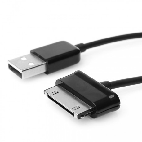 30 PIN to USB  Samsung Galaxy Tab töltő- és adatkábel fekete