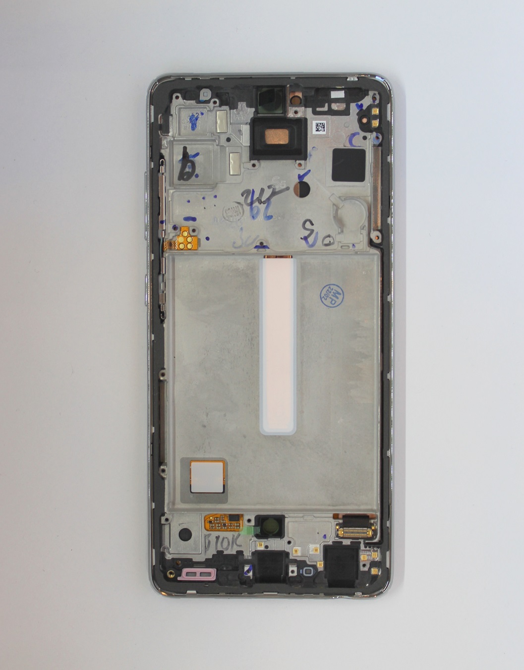 LCD Kijelző Samsung A528 (A52s) fehér ORG GH82-26861D/26863D/26909D/26910D