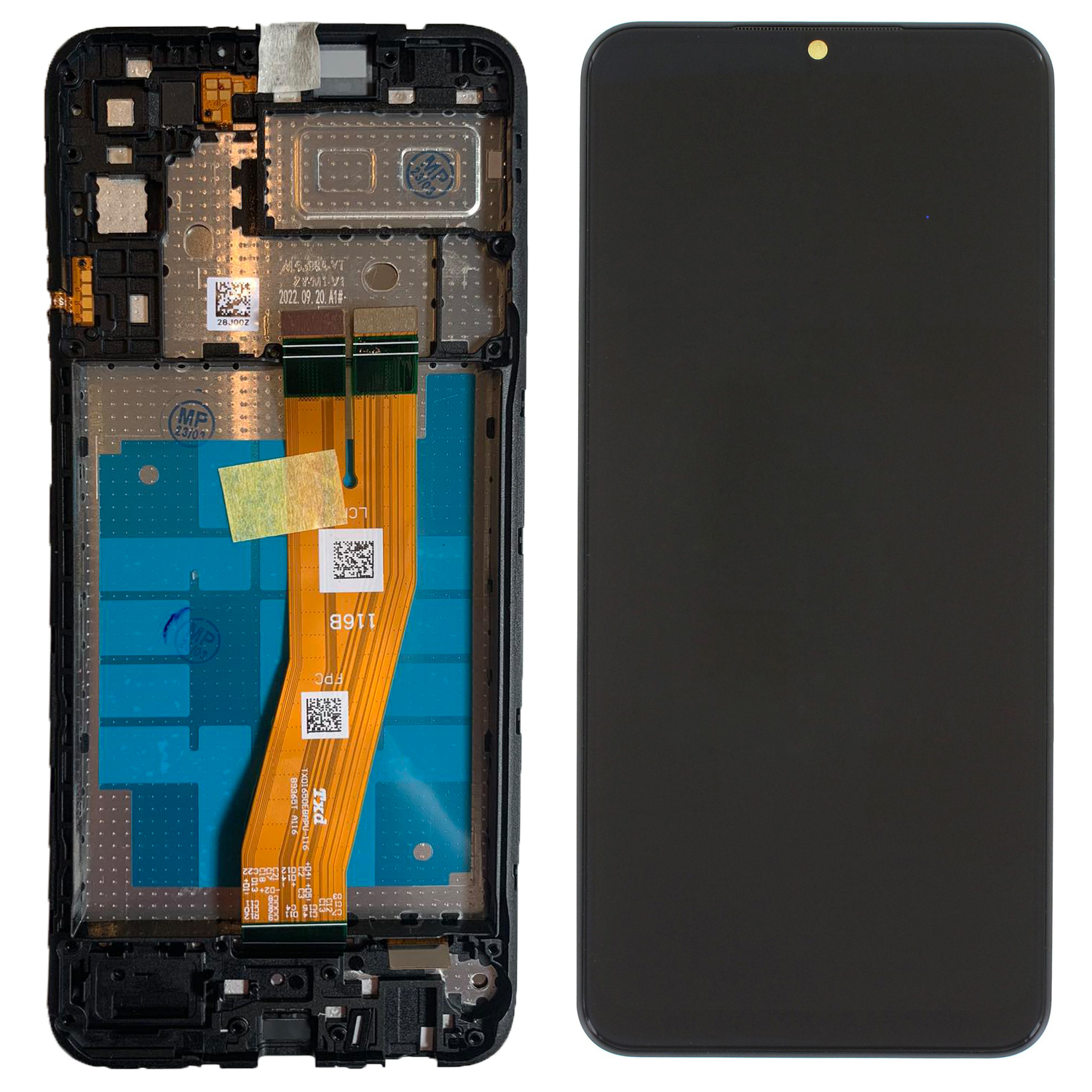 LCD kijelző Samsung A042 (A04e 2022) fekete ORG GH82-23088A