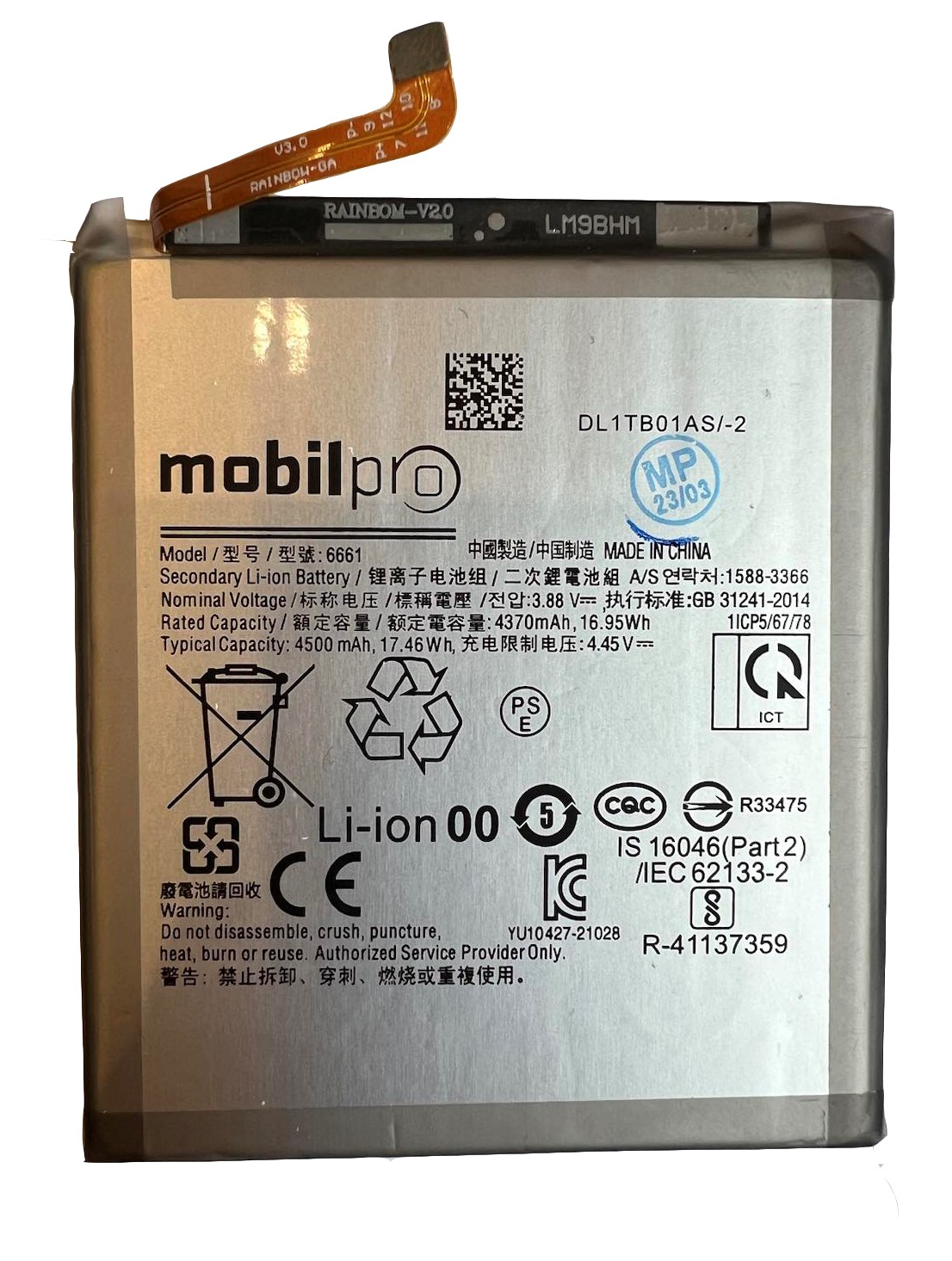 Akkumulátor Samsung S906 (Galaxy S22+) EB-BS906ABY 4500mAh